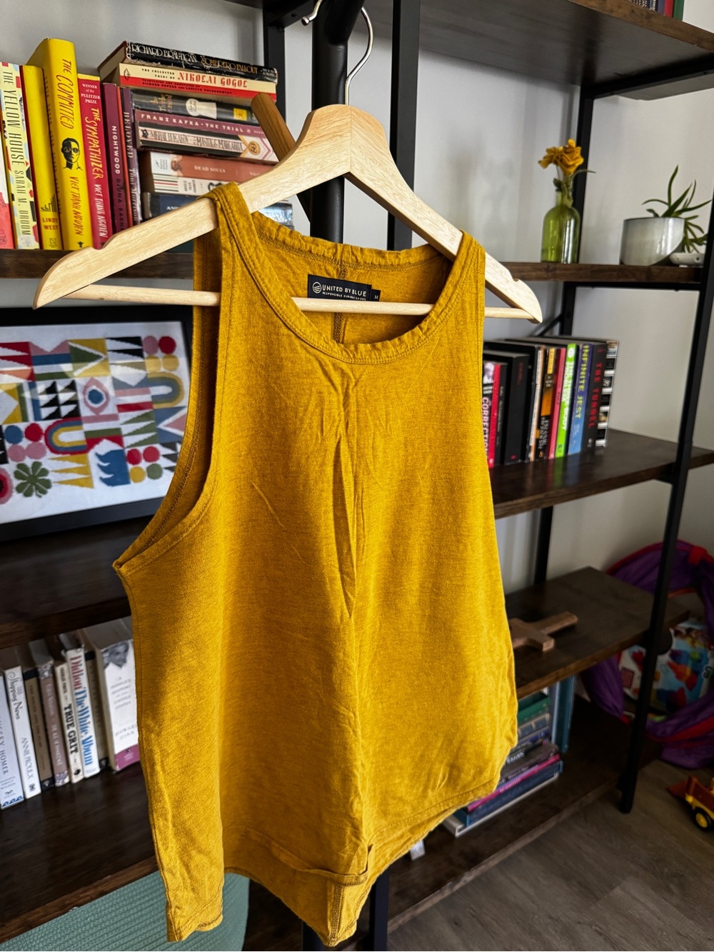 United by Blue • Women's Mustard High/Neck Tank Top - Picture 2 of 4